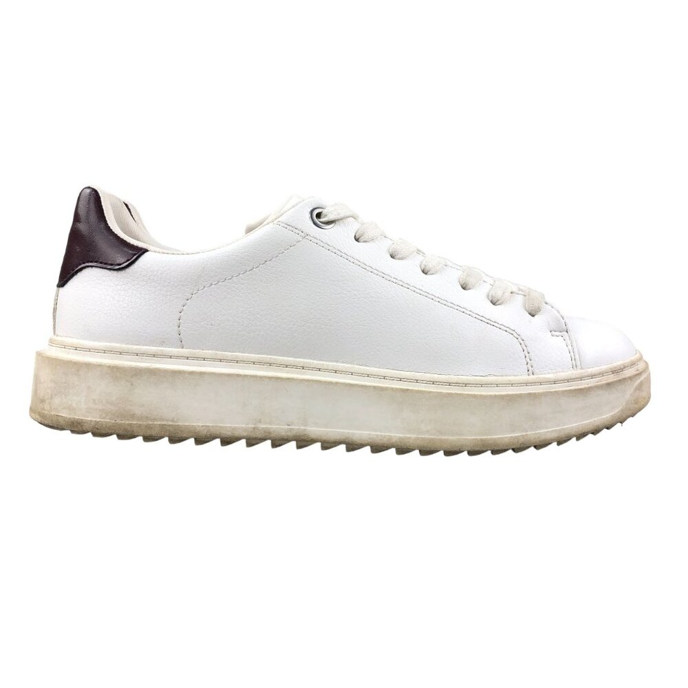 Zara Women's Size 40 (US 9) White Closed Toe Low Top Lace-Up Chunky Sneakers